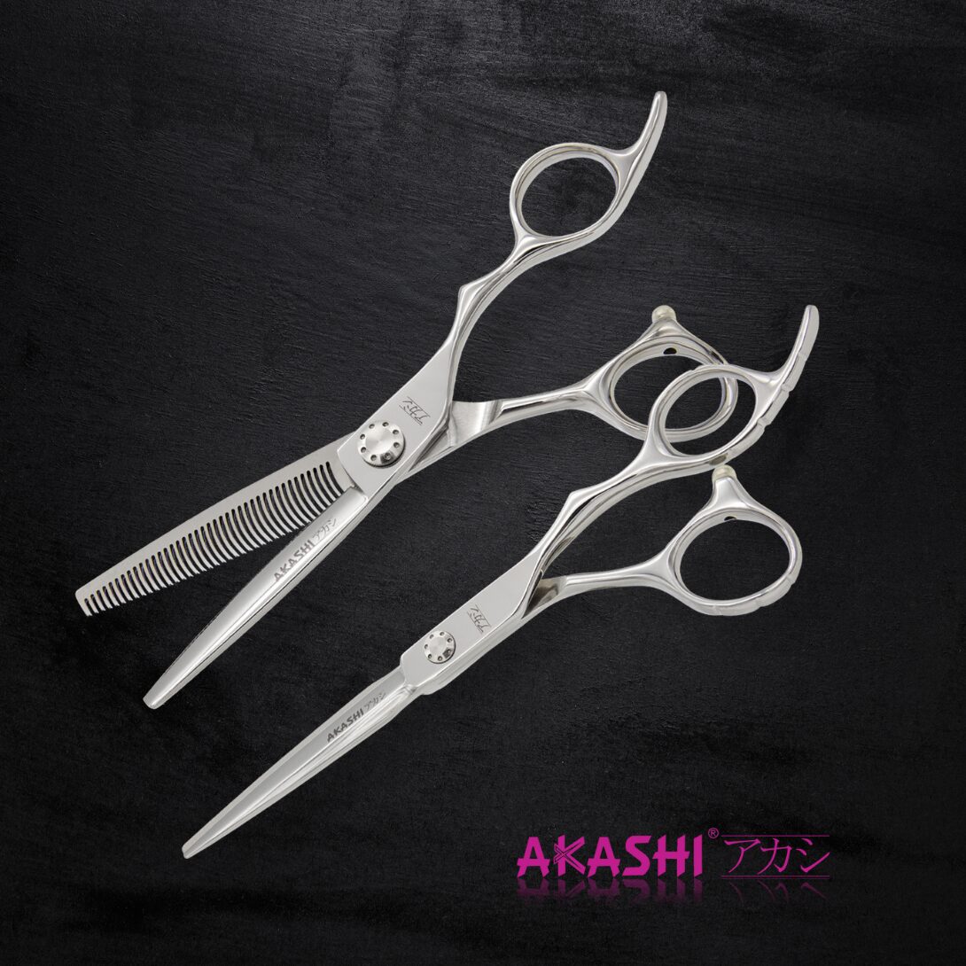Zestaw Akashi SCC-SET3 Nożyczki Fryzjerskie SCC-A-6" + Degażówki Fryzjerskie SCC-H-6"