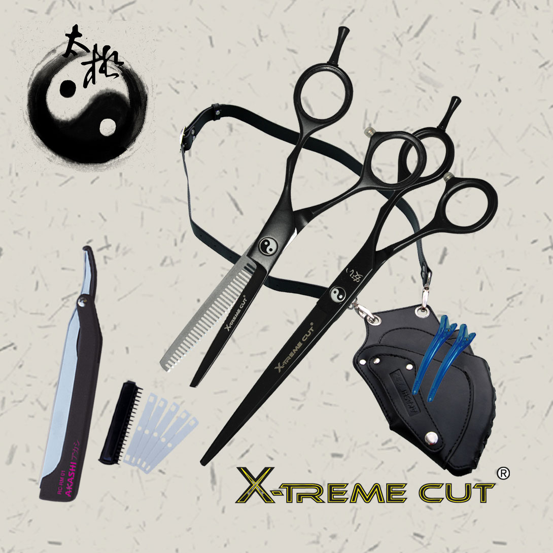 Zestaw X-TremeCut XC-SET8 Nożyczki Fryzjerskie XC-P 7"+Degażówki Fryzjerskie XC-PM 5.5"+akcesoria